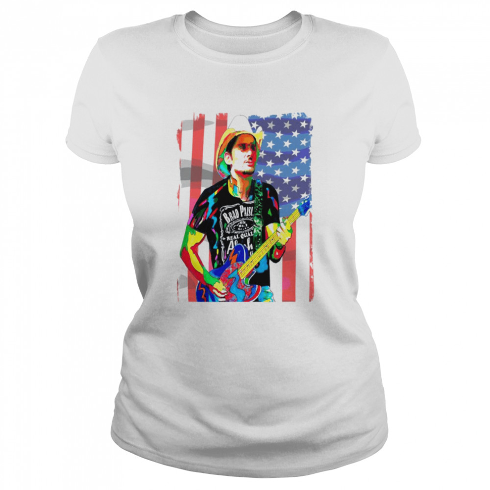 Muaic Brad Paisley Colorful shirt Classic Women's T-shirt