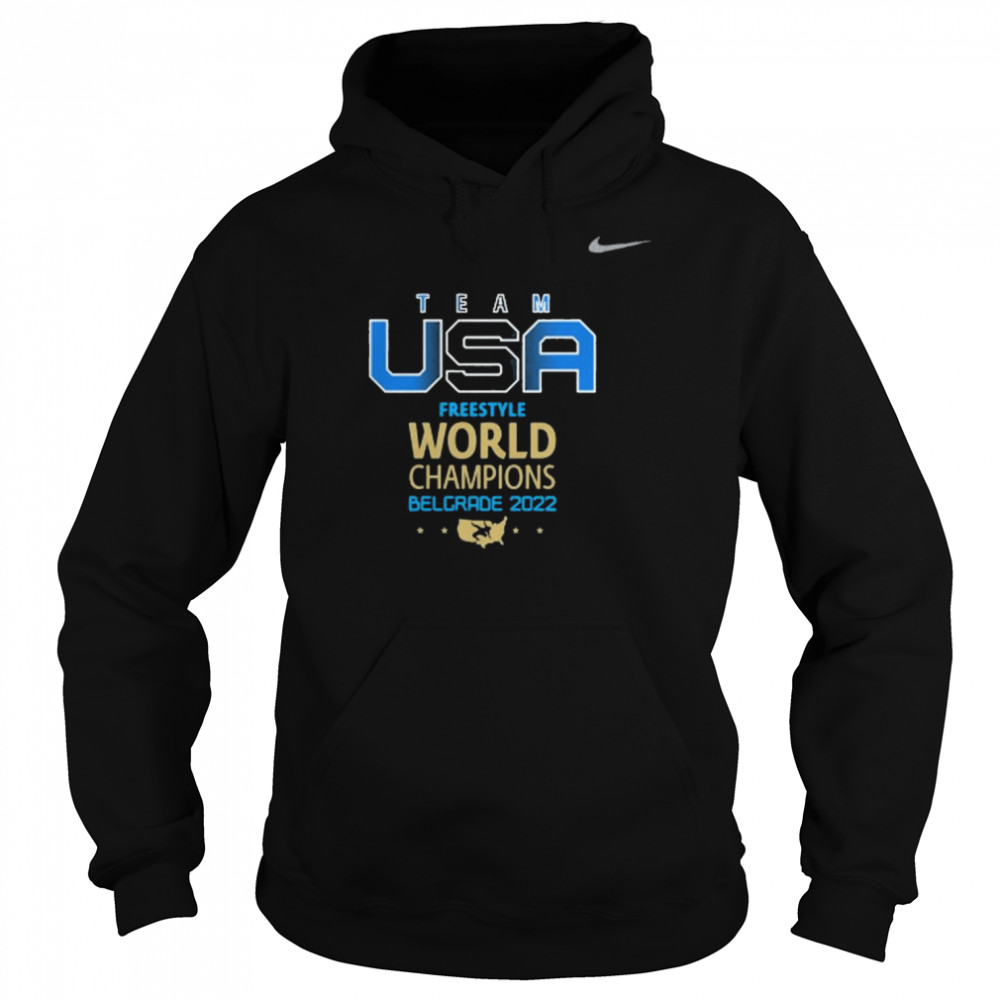 Nike Team USA Freestyle World Champions Belgrade 2022 shirt Unisex Hoodie