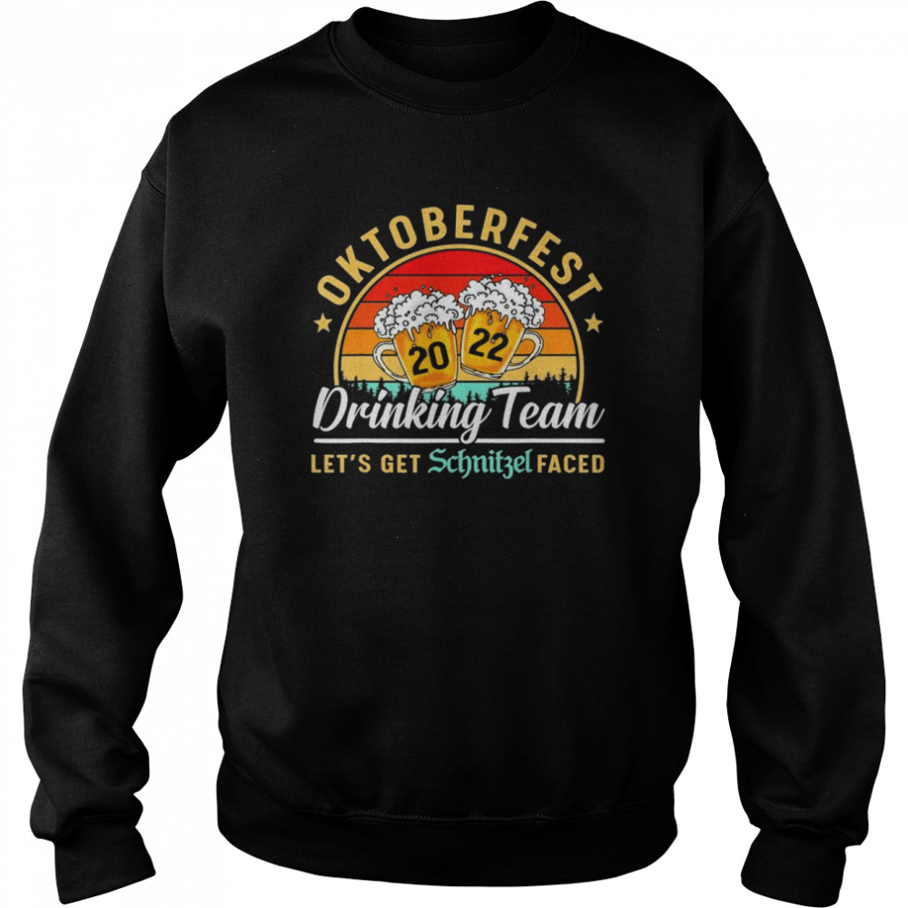 Oktoberfest 2022 Drinking Team Let’s Get Schnitzel Face Retro Vintage T-Shirt 11 Oktoberfest 2022 Drinking Team Let’s Get Schnitzel Face Retro Vintage T- Unisex Sweatshirt