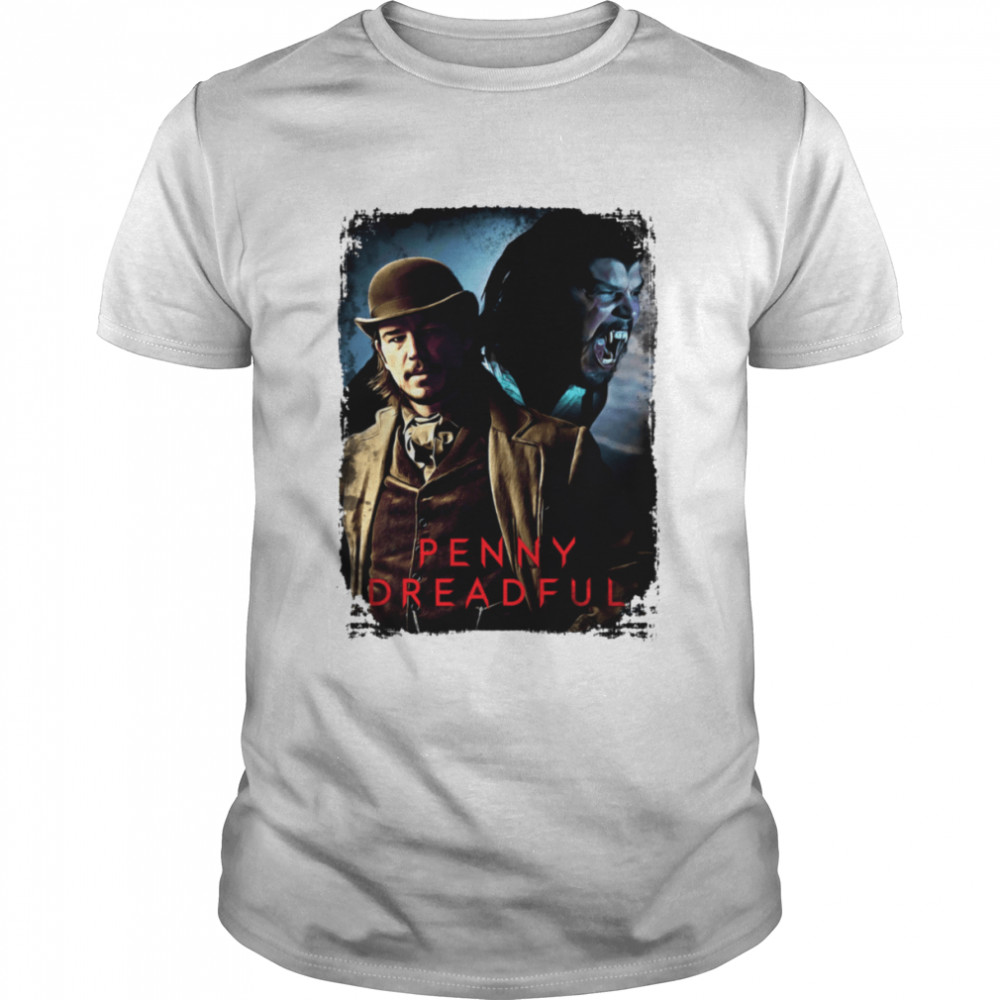 Penny Dreadful Ethan Chandler Josh Hartnett Werewolf Horror S M L Xl Xxl Halloween shirt Classic Men's T-shirt