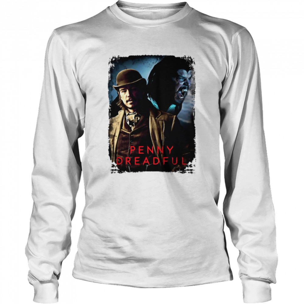 Penny Dreadful Ethan Chandler Josh Hartnett Werewolf Horror S M L Xl Xxl Halloween shirt Long Sleeved T-shirt