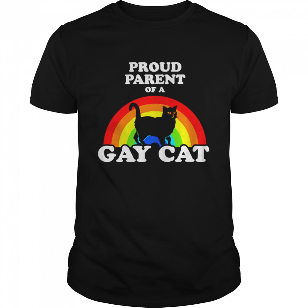 Proud Parent Of A Gay Cat shirt Classic Men's T-shirt