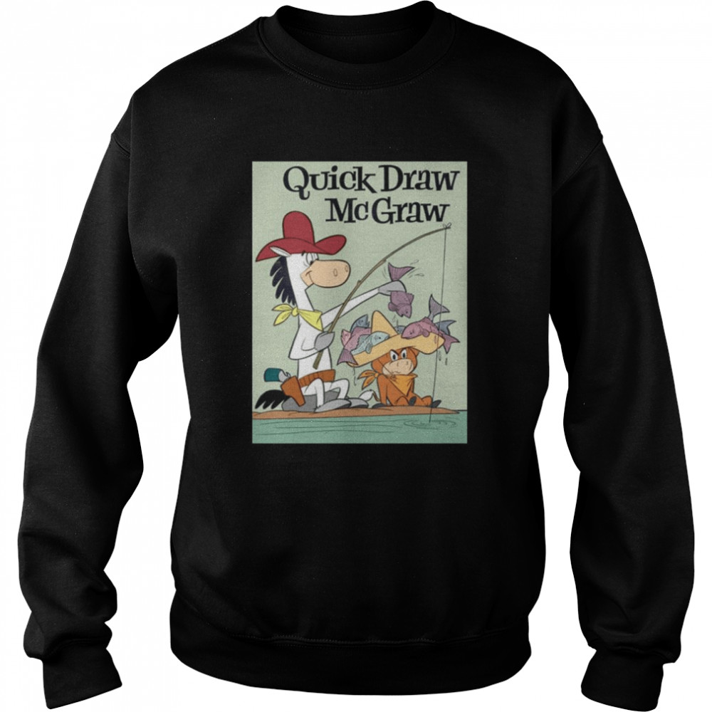 Quick Draw Mcgraw Vintage Fishing Cartoon Abstract Character shirt 11 Quick Draw Mcgraw Vintage Fishing Cartoon Abstract Character shirt Unisex Sweatshirt