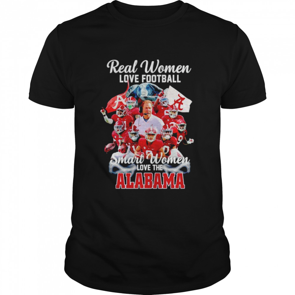 Real women love football smart women love the Alabama Crimson Tide shirt Classic Men's T-shirt