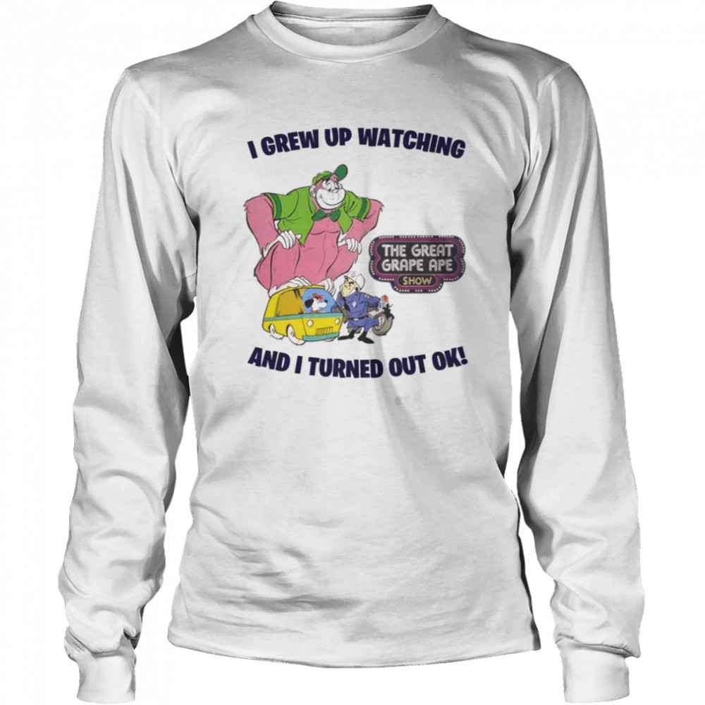 Retro Tv Design Available The Great Grape Ape Show shirt Long Sleeved T-shirt