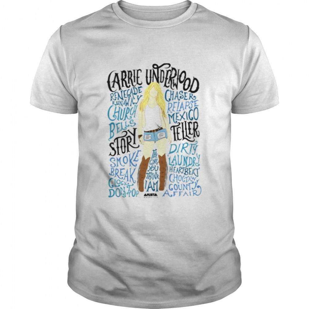 Song Lyrics Carrie Underwood Storyteller shirt Classic Men's T-shirt