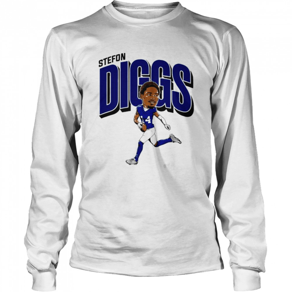 Stefon Diggs Caricature Buffalo Bills shirt Long Sleeved T-shirt