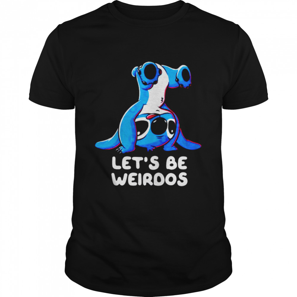 Stitch let’s be weirdos shirt Classic Men's T-shirt