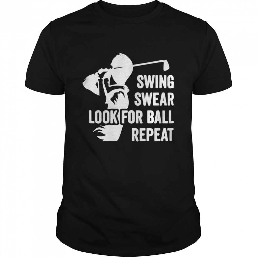 Swing swear look for ball repeat golf shirt Classic Men's T-shirt