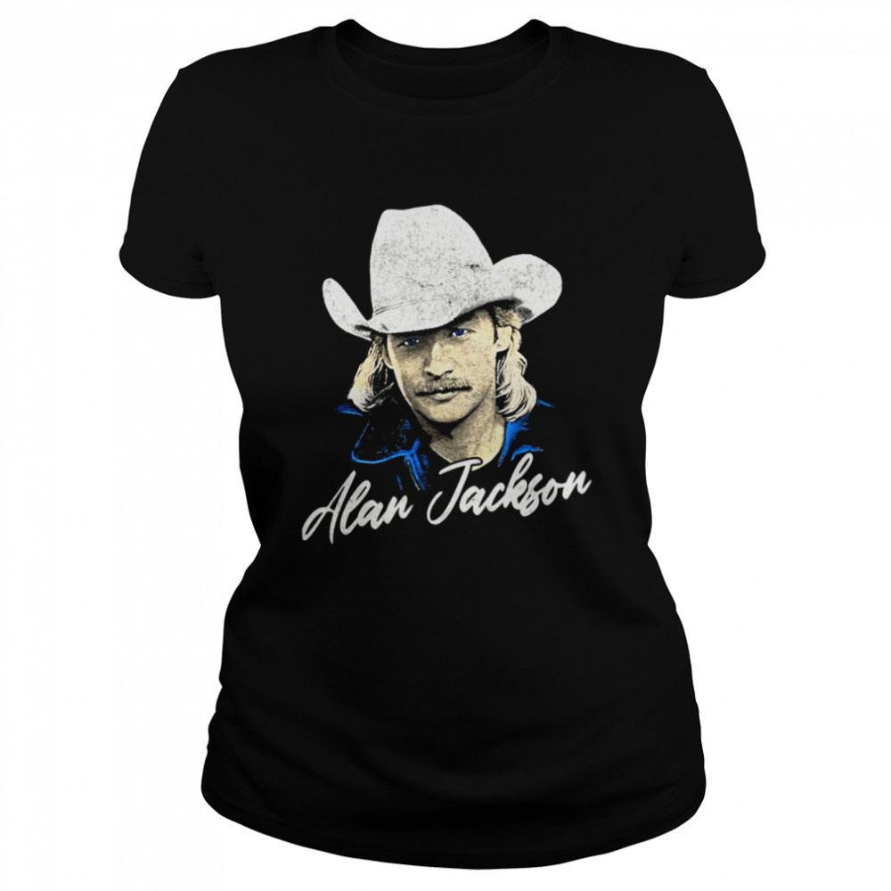 the legend cowboy alan jackson country music shirt classic womens t shirt