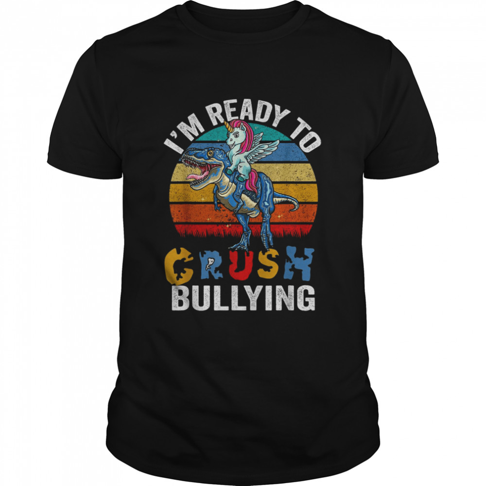 Unity Day Orange Kids Stop Bullying Unicorn Trex Boys Anti Bullying T-Shirt