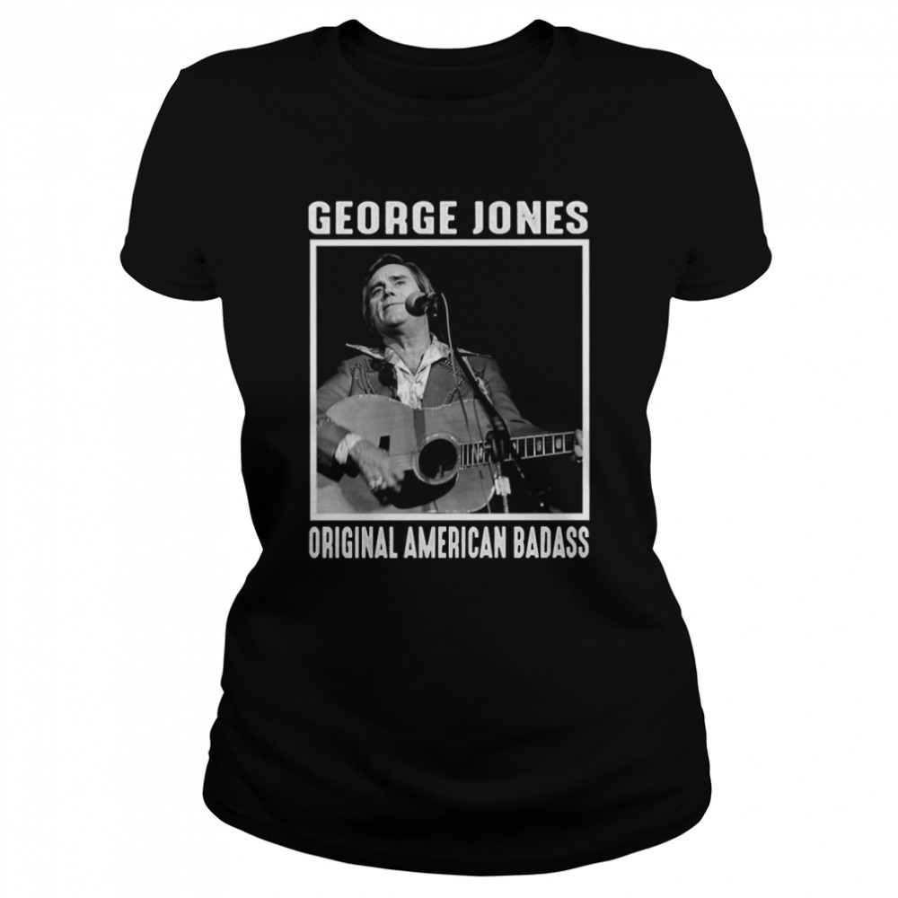 Vintage Make Art Jones George Country Music American Really shirt Classic Women's T-shirt
