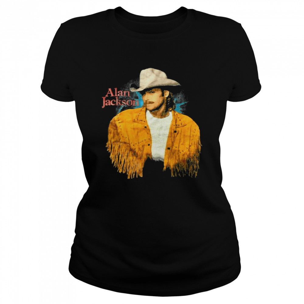 vintage rare 1993 alan jackson the legend singer shirt classic womens t shirt