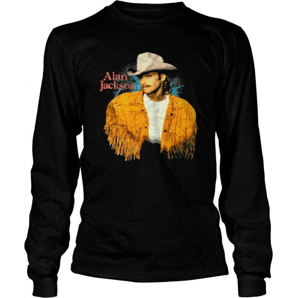 Vintage Rare 1993 Alan Jackson The Legend Singer shirt Long Sleeved T-shirt
