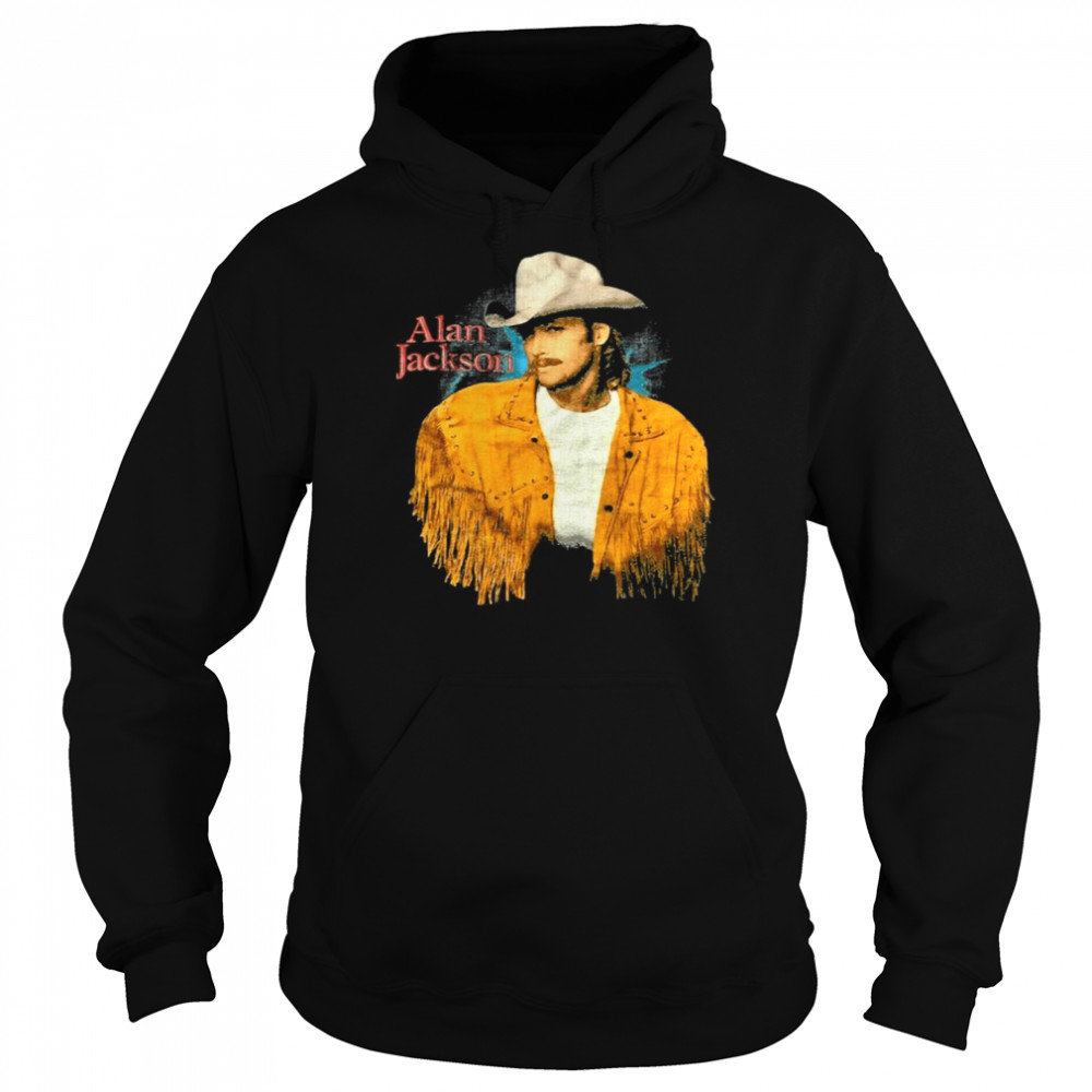 vintage rare 1993 alan jackson the legend singer shirt unisex hoodie