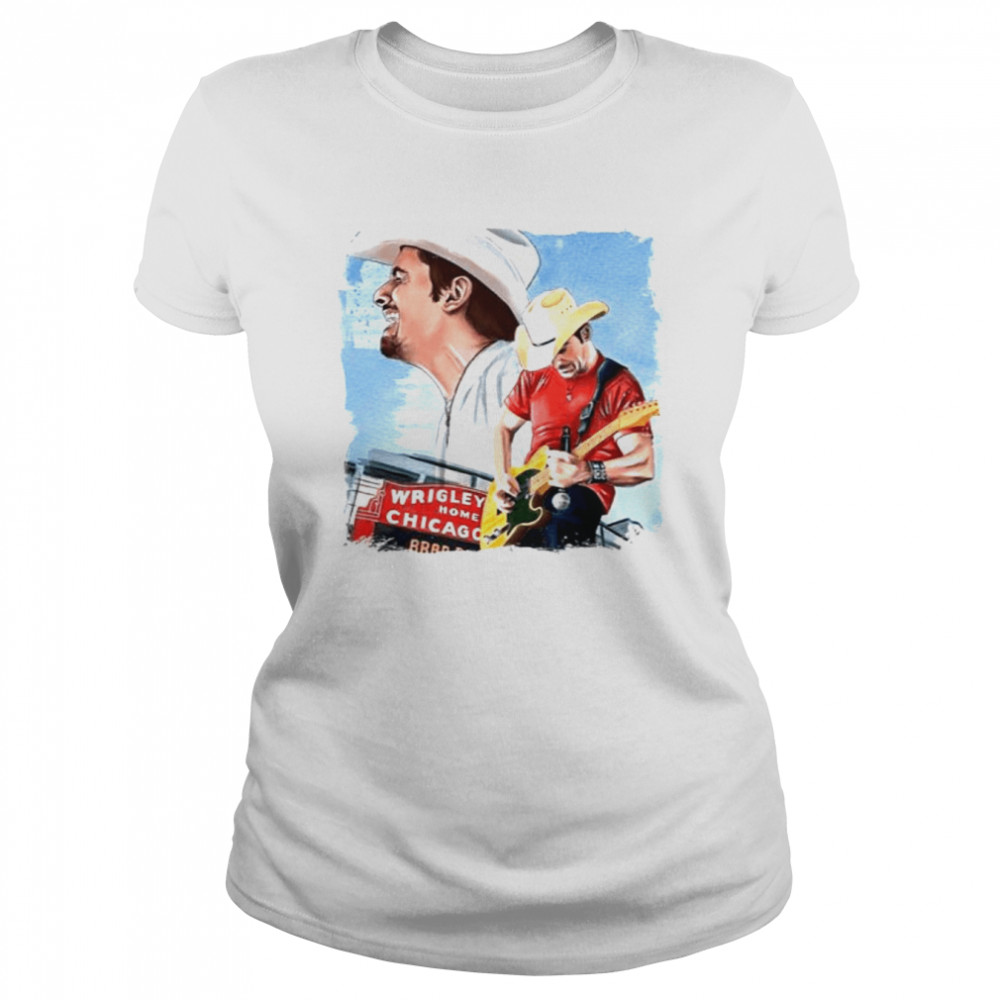 Wrigley Aesthetic Art Brad Paisley shirt Classic Women's T-shirt