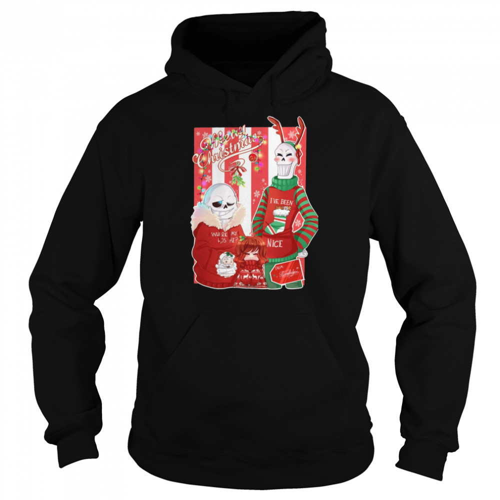 a funny christmas undertale graphic shirt unisex hoodie
