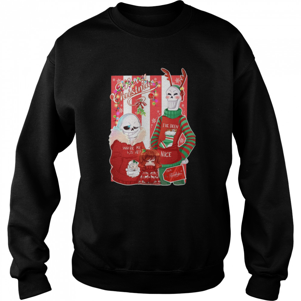 a funny christmas undertale graphic shirt unisex sweatshirt