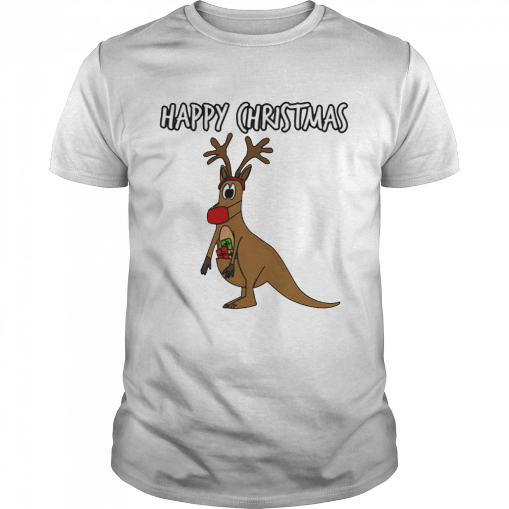 Australian Christmas 2021 Ed Kangaroo Reindeer shirt Classic Men's T-shirt