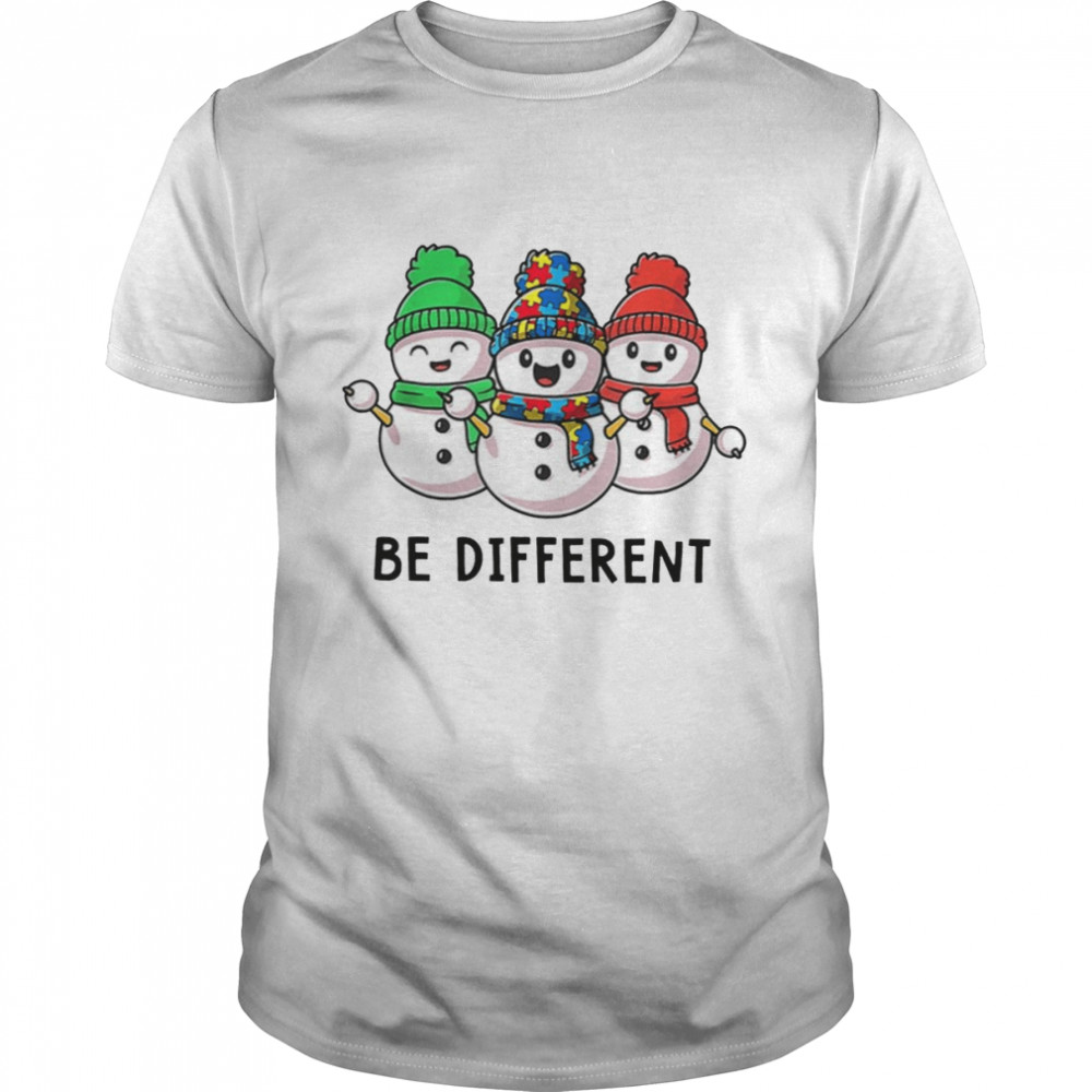 Be Different Puzzle Snowman Christmas shirt Classic Men's T-shirt