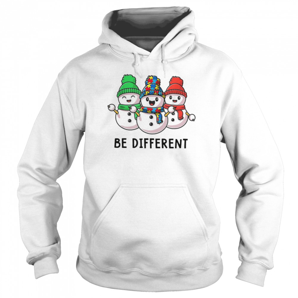 Be Different Puzzle Snowman Christmas shirt Unisex Hoodie