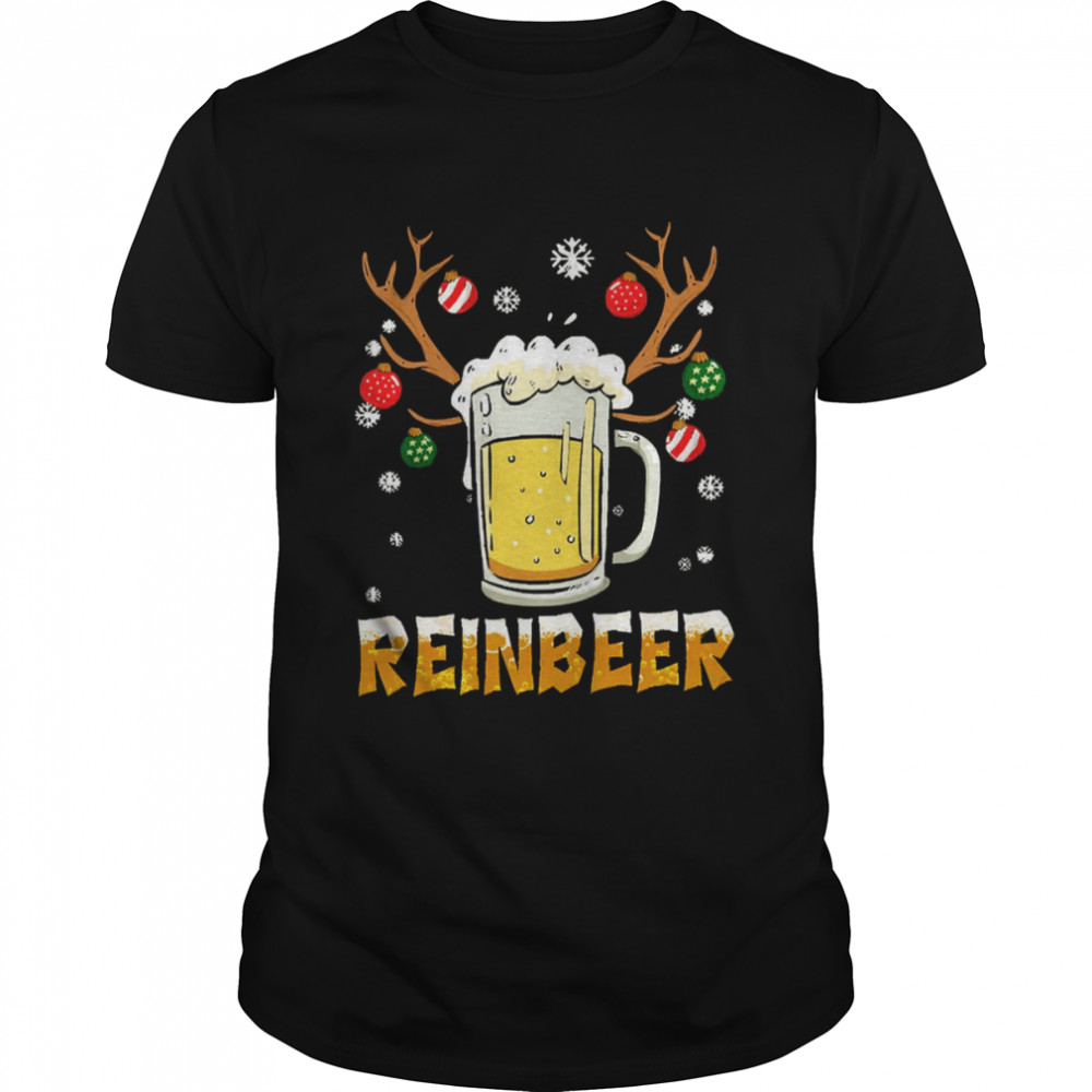 Beer Design Reindeer Christmas Design Xmas shirt Classic Men's T-shirt