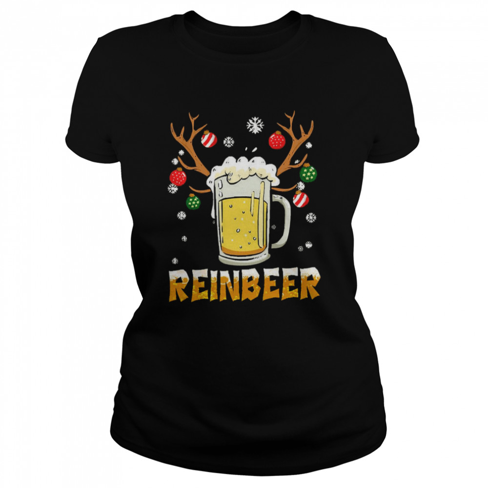 Beer Design Reindeer Christmas Design Xmas shirt Classic Women's T-shirt