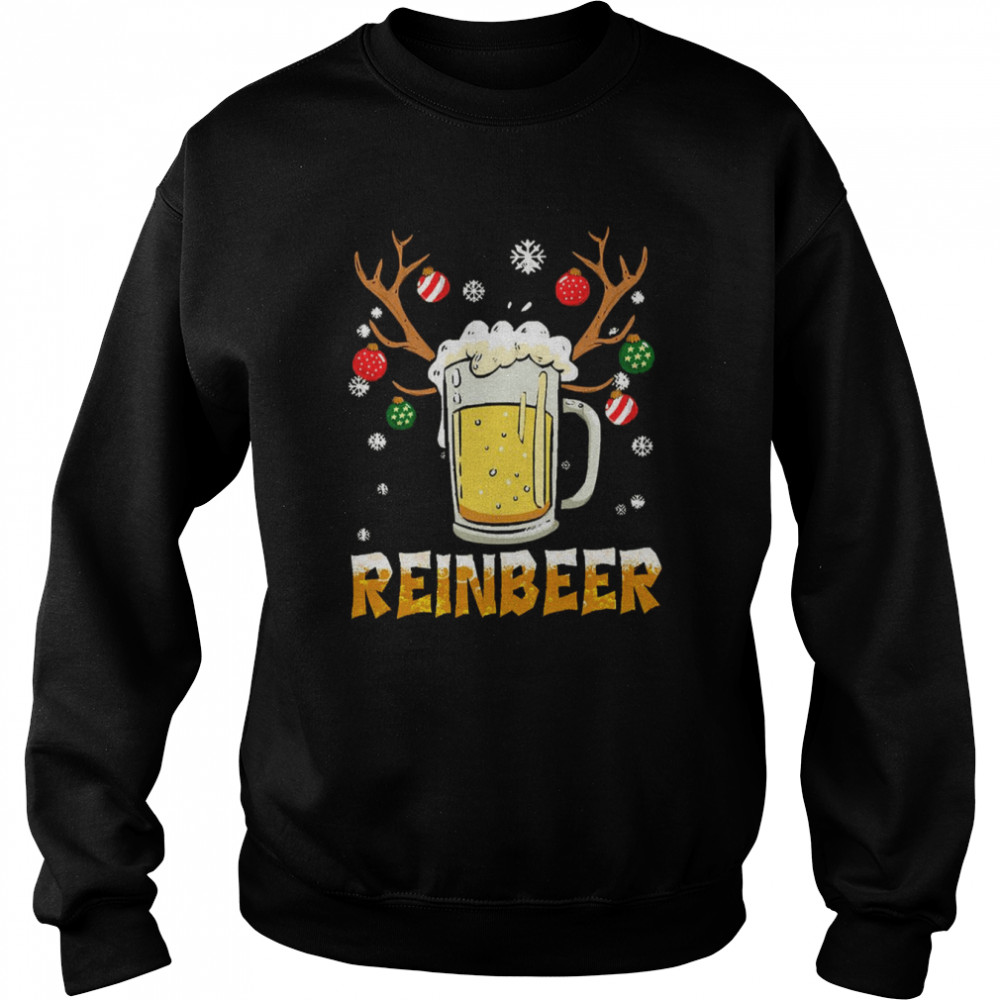 Beer Design Reindeer Christmas Design Xmas shirt Unisex Sweatshirt