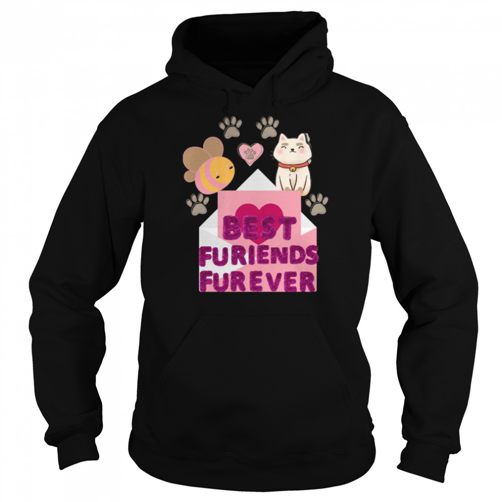 best furiends furever bee and puppycat shirt unisex hoodie