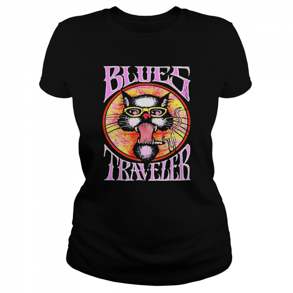 Blues Traveler Retro Art Cat Vintage shirt Classic Women's T-shirt