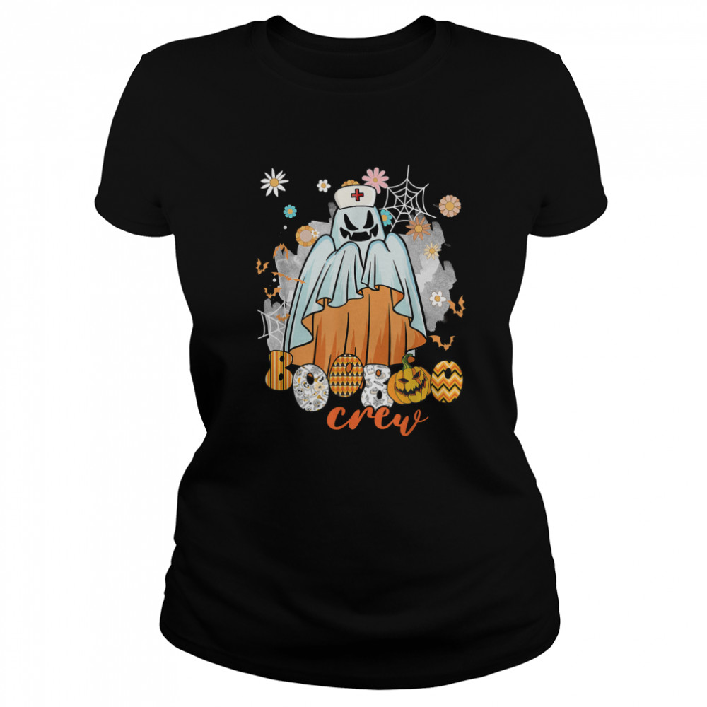 Boo Boo Crew Funny Spooky Halloween Costume Tee For Nurse T- Classic Women's T-shirt
