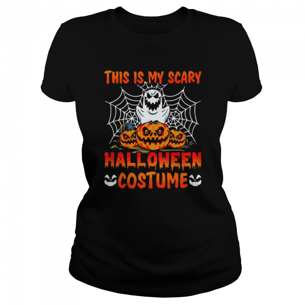 Boo ghost and pumpkin this is my halloween costume 2022 shirt Classic Women's T-shirt