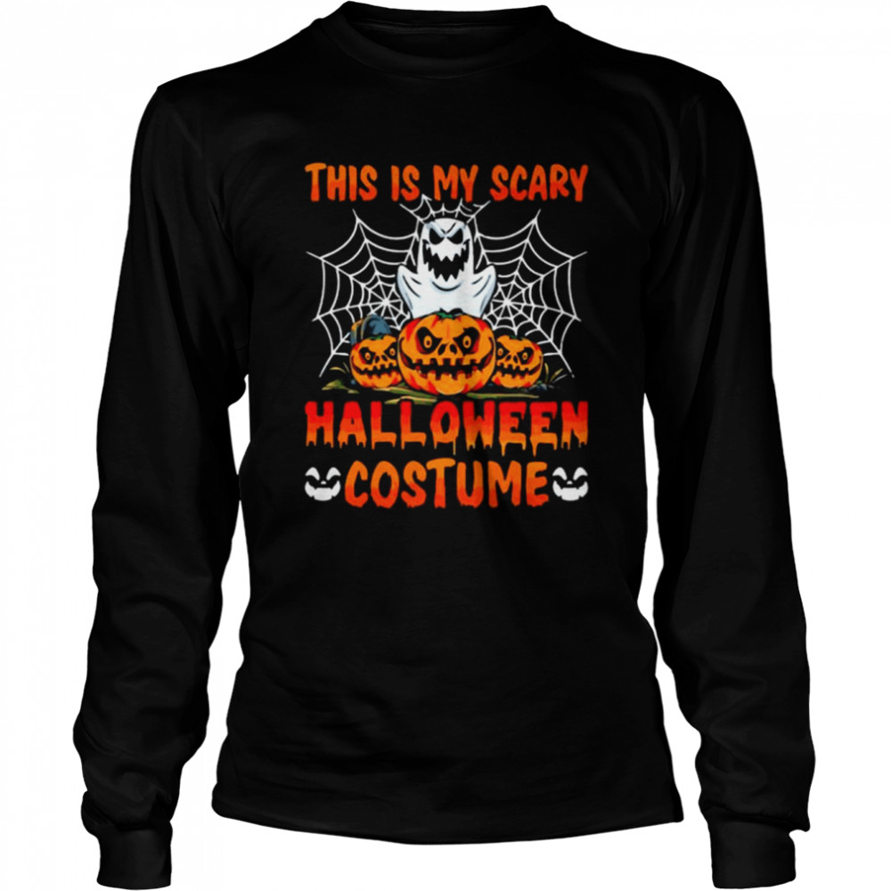 Boo ghost and pumpkin this is my halloween costume 2022 shirt Long Sleeved T-shirt