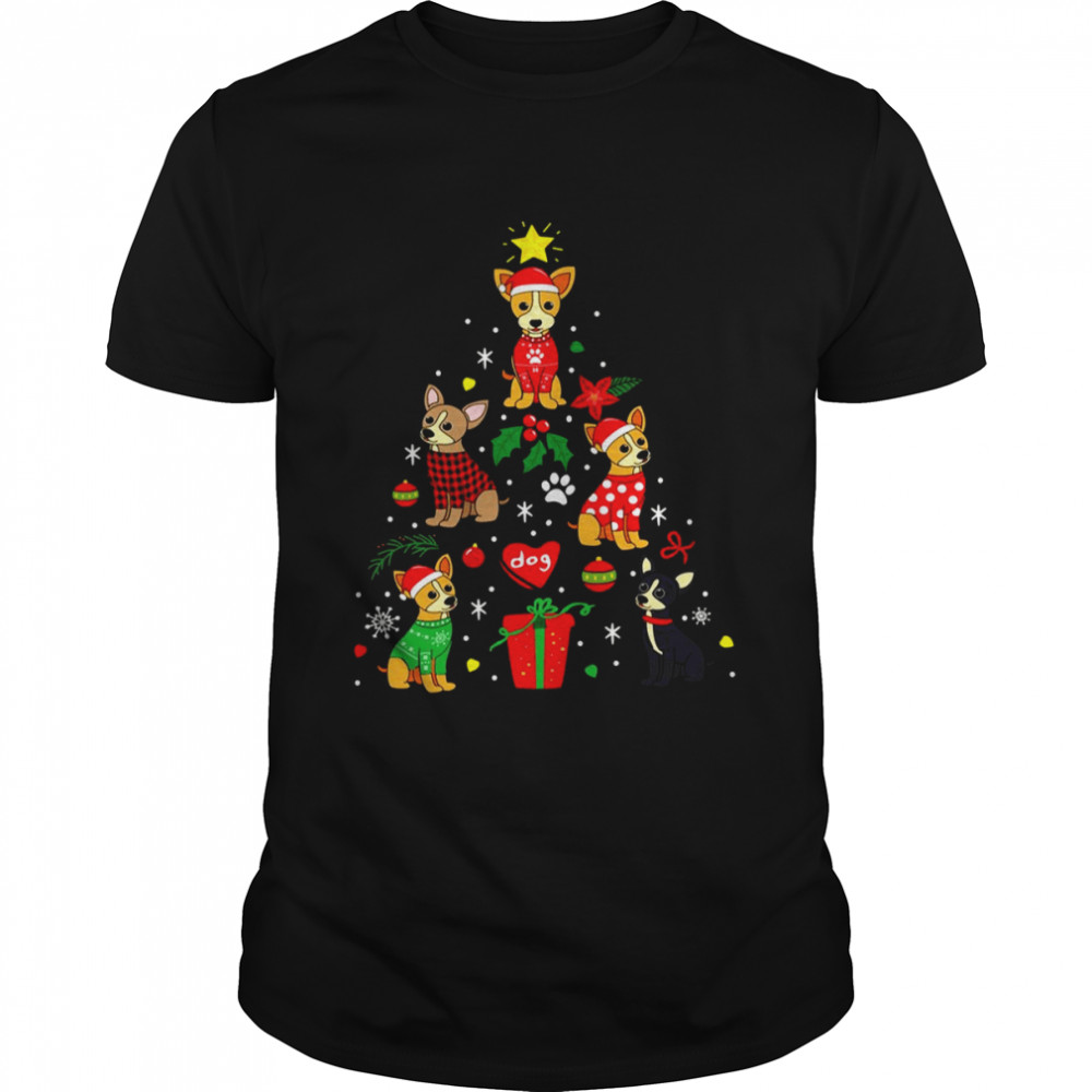 Chihuahua Christmas Ornament Tree Christmas Design Xmas shirt Classic Men's T-shirt
