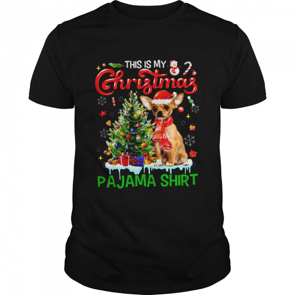 Chihuahua Dog This My Christmas Pajama shirt Classic Men's T-shirt