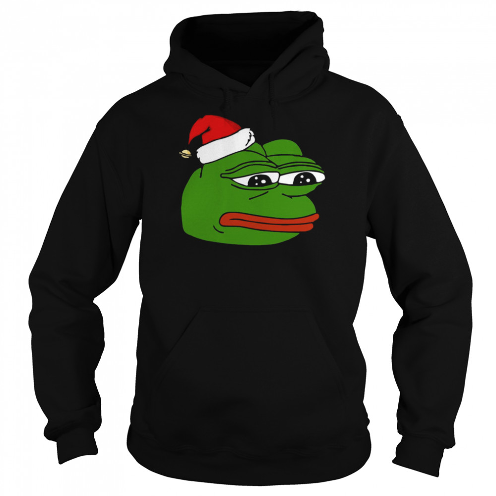 Christmas Pepe Funny Hot Meme shirt Unisex Hoodie