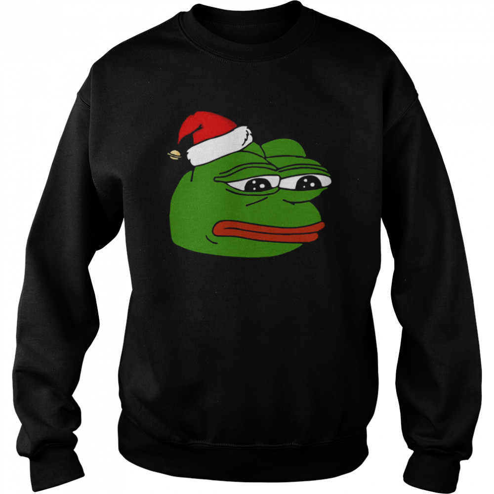 Christmas Pepe Funny Hot Meme shirt Unisex Sweatshirt