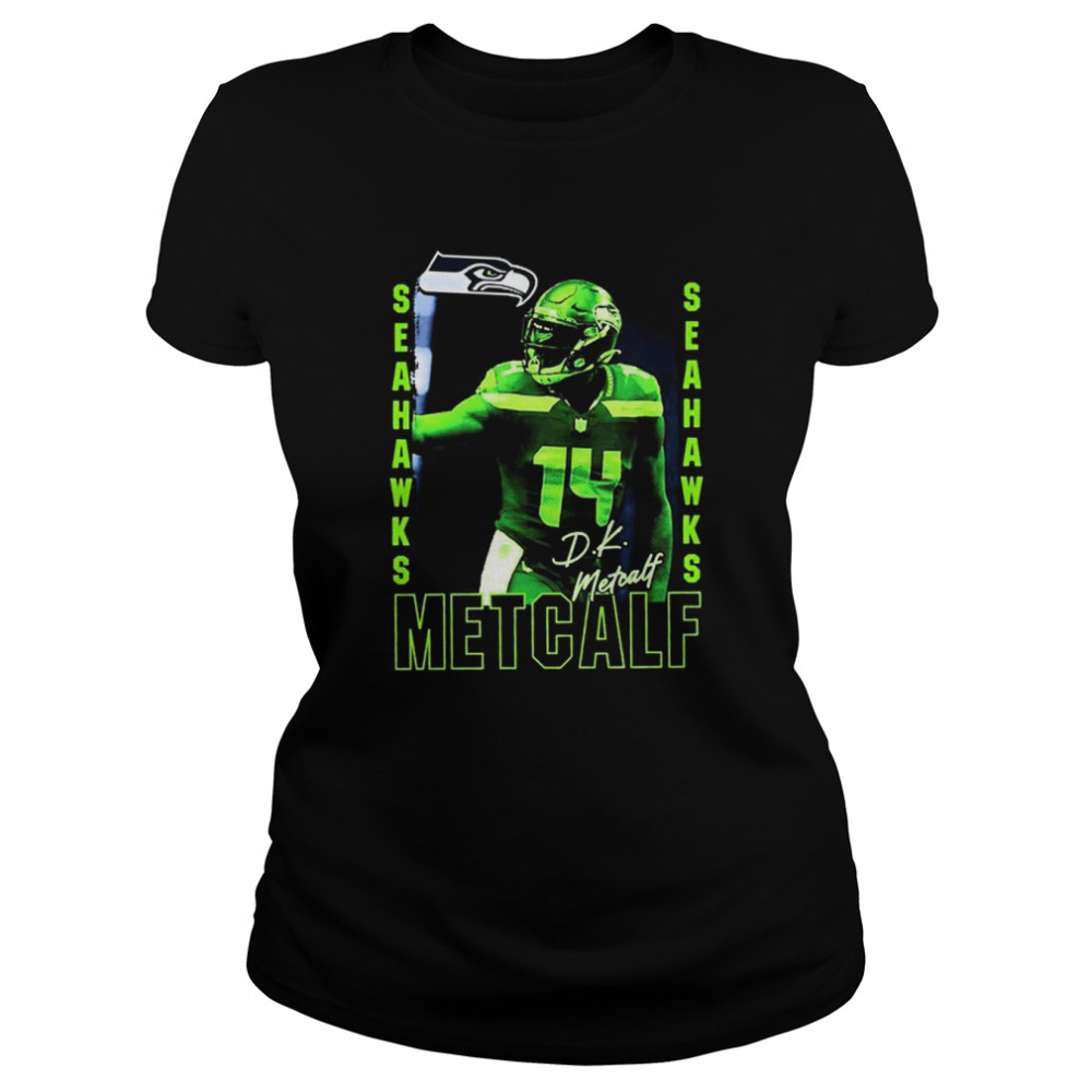 dk metcalf seattle seahawks youth play action graphic t classic womens t shirt