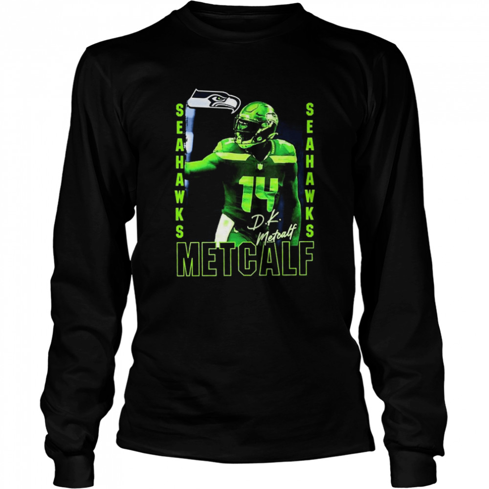 dk metcalf seattle seahawks youth play action graphic t long sleeved t shirt