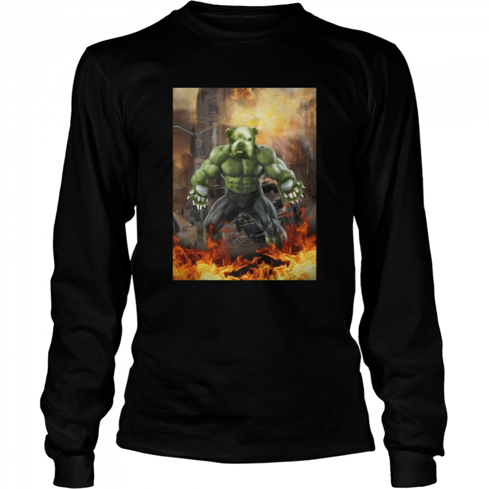 Doggo Hulk Personalized Pet shirt Long Sleeved T-shirt