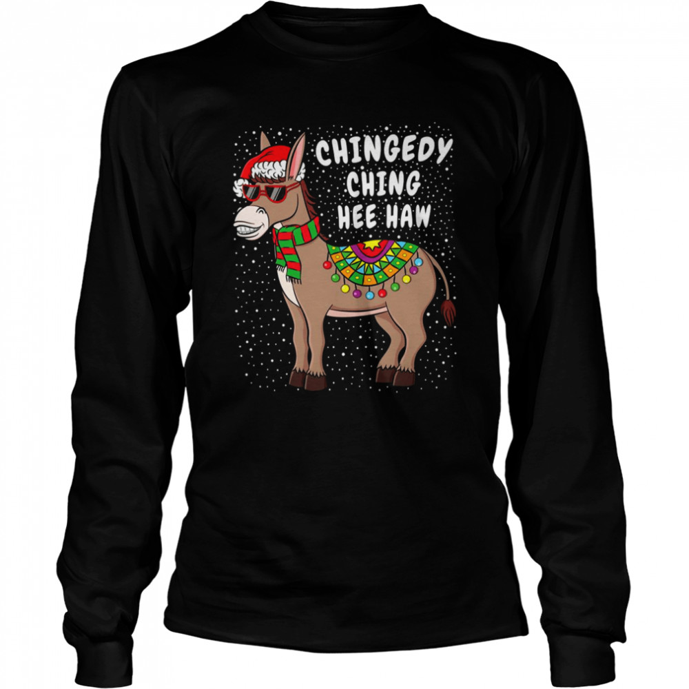 donkey funny american italian xmas christmas shirt long sleeved t shirt