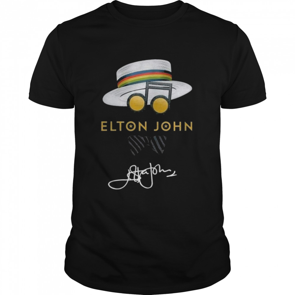 Elton John Music 2022 signature shirt Classic Men's T-shirt