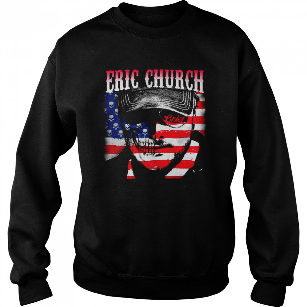 Eric Church Mix American Flag shirt Unisex Sweatshirt