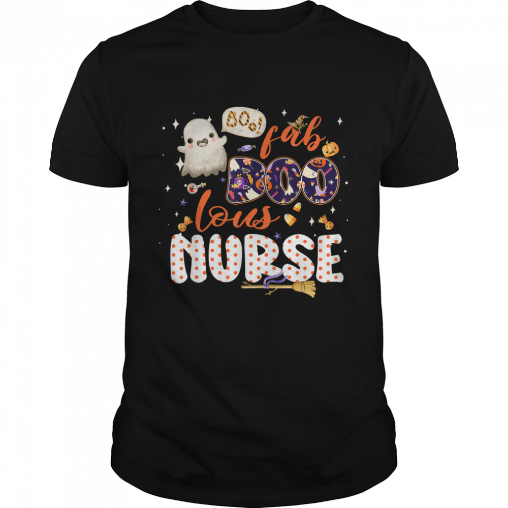 Fab Boo Lous Nurse Spooky Halloween Costume Tee For Nurses T- Classic Men's T-shirt