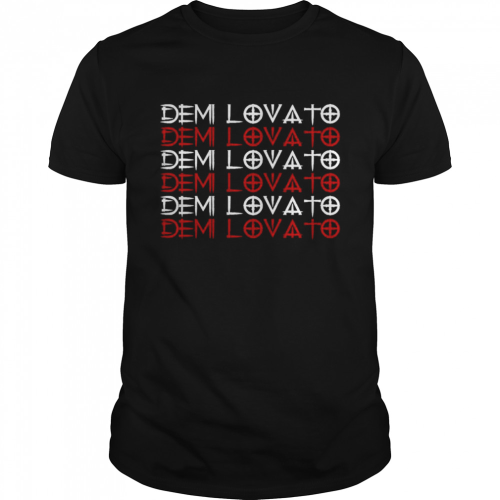 Font Art Demi Lovato Rock Holy Fvck shirt Classic Men's T-shirt