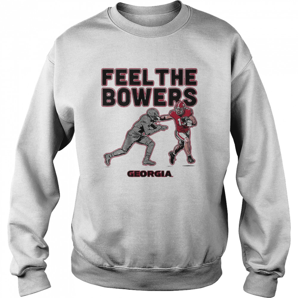 Georgia Bulldogs Brock Bowers Feel The Bowers shirt Unisex Sweatshirt