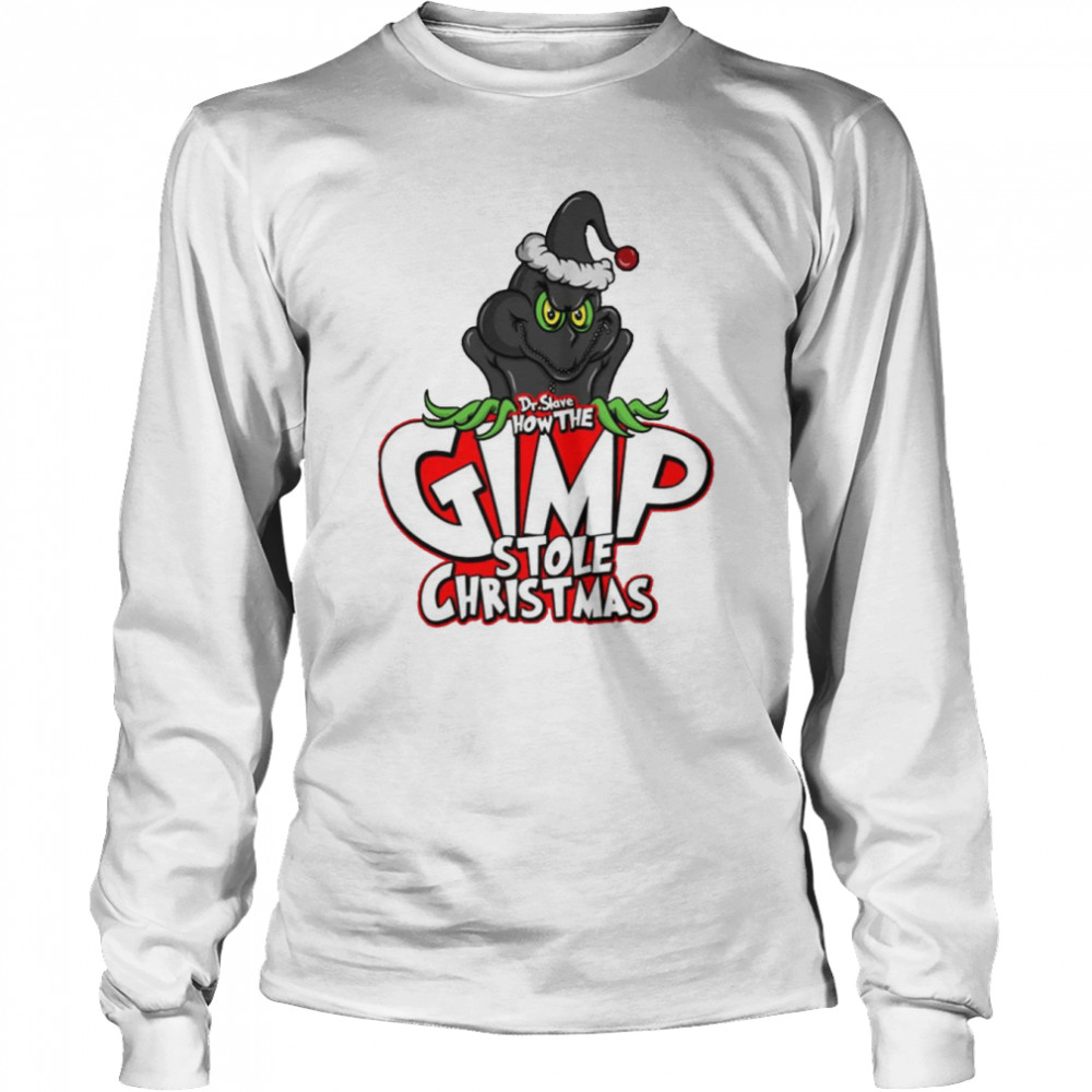 Grinch Gimp Stole Animated Art Christmas shirt Long Sleeved T-shirt