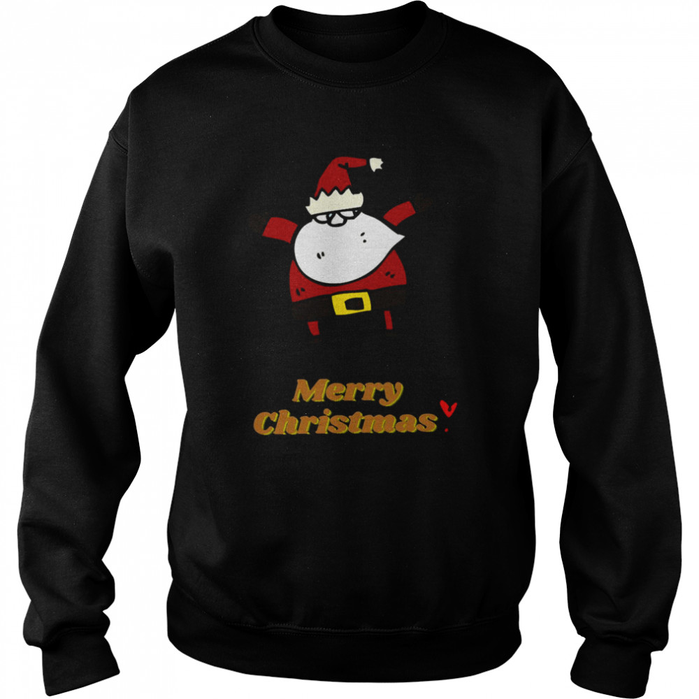 happy santa christmas design xmas shirt unisex sweatshirt