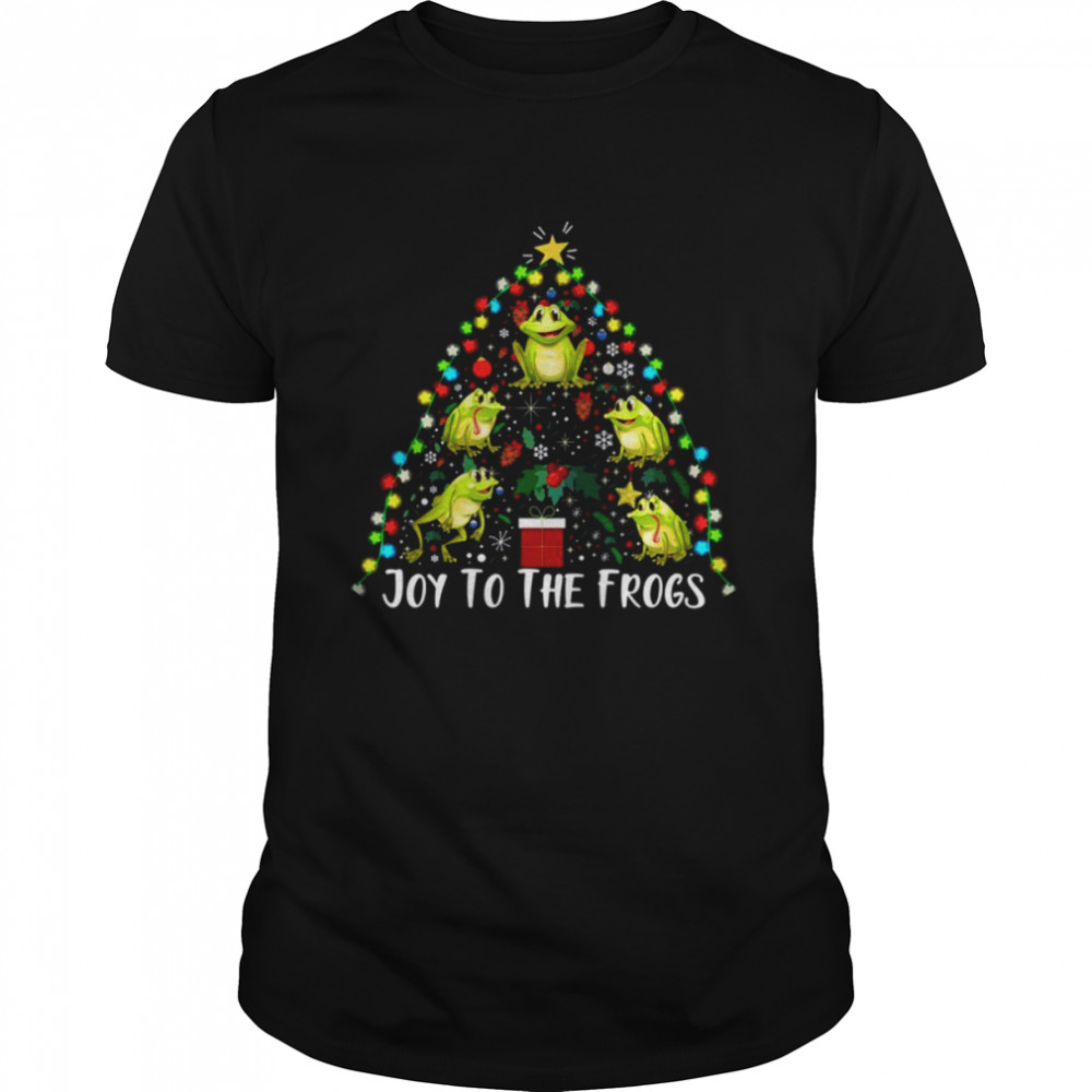 Joy To The Frogs Christmas Tree Santa Christmas shirt Classic Men's T-shirt