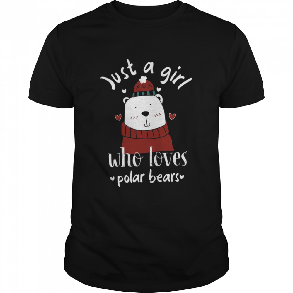 Just A Girl Who Loves Santa Polar Bear shirt Classic Men's T-shirt